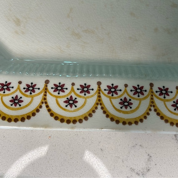 Independence Ironstone Server Plate w/2  sized Creamers Castle Ton, Japan - Picture 9 of 10